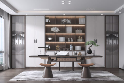 新中式书房1